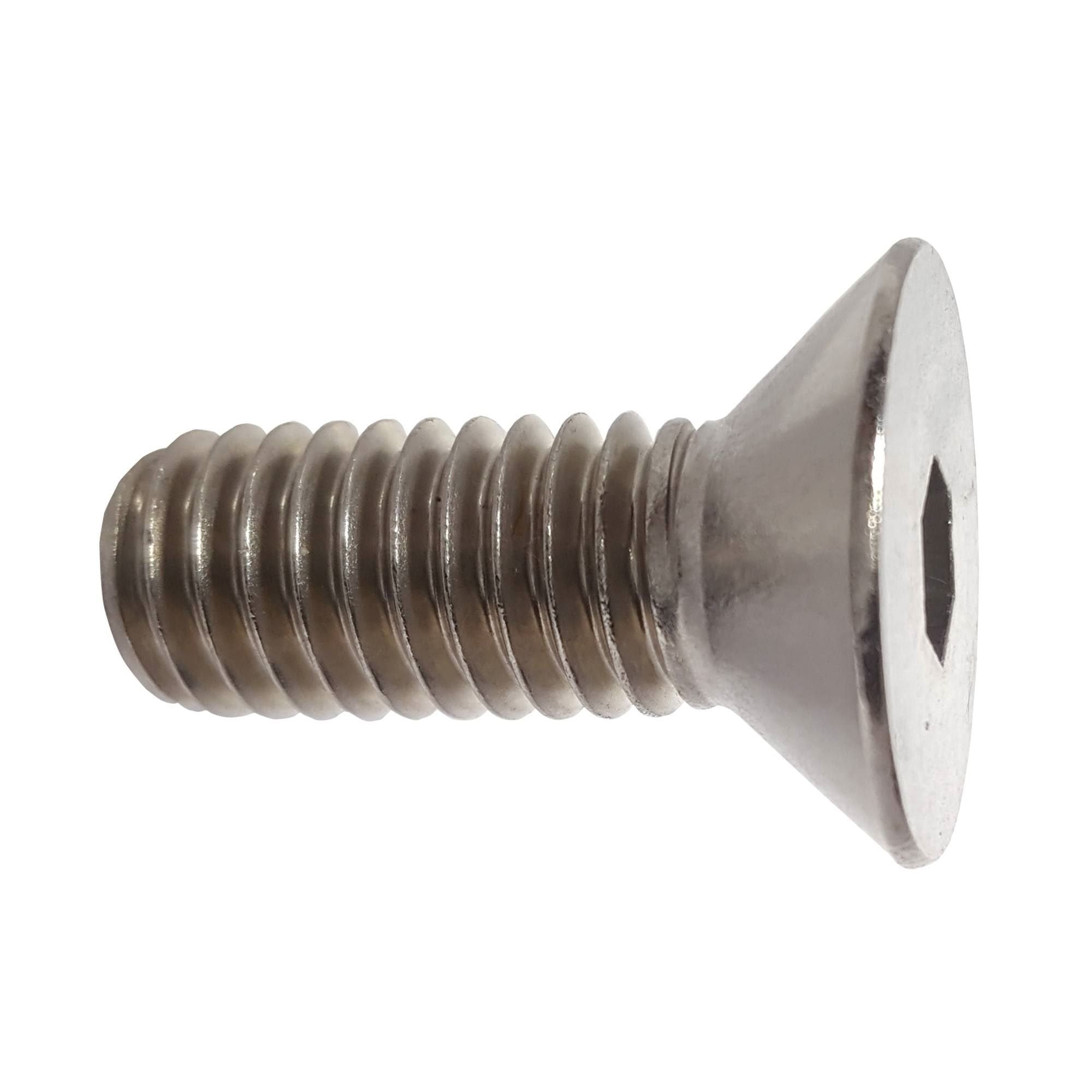 10-24 x 2-1/4" Flat Head Socket Cap Screws 18-8 Stainless Steel, Quantity 50, Countersunk Head, Allen Hex Drive by Fastenere