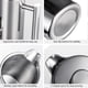 thumbnail image 3 of Double Wall Insulated Stainless Steel French Press Coffee Maker 350ml/800ml/1000ml, 3 of 4