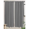 thumbnail image 2 of Living Room Curtains 72 Inches length, Black Striped Window Treatment Curtain Drapes, Modern Farmhouse Black and White Stripes Light Filtering Drapes for Bedroom Laundry Room, 52"x72", 2 Panels, 2 of 7