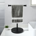 thumbnail image 1 of KES Black Hand Towel Stand Towel Rack Black Finish Countertop Freestanding, 1 of 11
