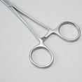 thumbnail image 4 of Pinzas hemostáticas Kelly de precisión, pinzas de bloqueo, plateadas, 5,5 pulgadas, acero inoxidable recto, 4 of 5