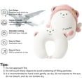 thumbnail image 2 of Kids Travel Pillow, 2-in-1 Deformable Kids Neck Pillow for Traveling, Soft U-Shaped Pillow with Adorable Animal Design, Comfy Sleep and Play, Ideal for Airplanes and Cars, 2 of 6