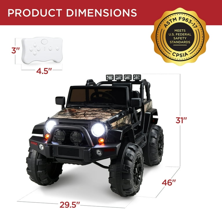 Best Choice Products 12V Kids Ride On Truck Car w Remote Control