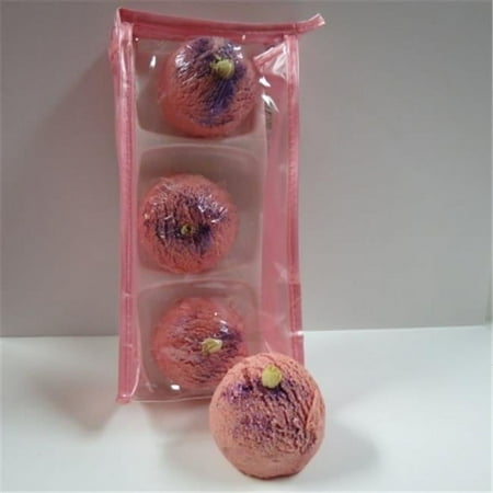 Dead Sea Spa Care DeadSea-BBTRB01 Raspberry Boom Bubble Bath Truffles - Pack of 3