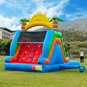 Relunch 23FT Commercial Double Water Slide for Adults Kids ,100% PVC Inflatable Water Slides with Blower, Giant Blow up Water Slides for Backyard Outdoor, 23L x 11W x 12.5H