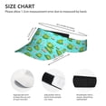 thumbnail image 3 of Daiia Frogs And Aquatic Plants Pattern Sport Sun Visor Hats Visor Cap Adjustable Empty Top Baseball Cap Cotton Ball Caps for Women and Men, 3 of 7