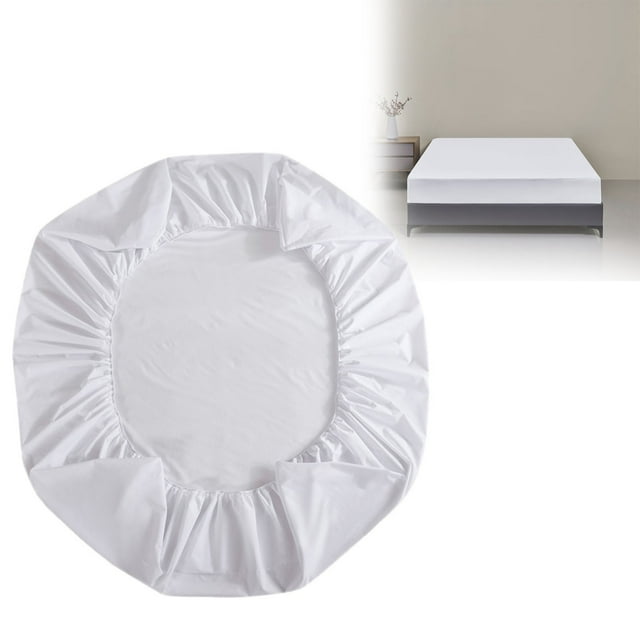Apeya Mattress Protector-Solid Color Double-Layer Style Breathable Soft Brushed Fabric with Tpu Membrane,Solid Color Waterproof Fitted Sheet Mattress Protector