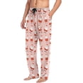 thumbnail image 4 of GZHJMY Christmas Santa Pajama Pants for Men, Lounge Pants Lightweight Men Pajama Bottoms with Drawstring Pockets, Christmas New Year Birthday Gifts, X-Large, 4 of 6