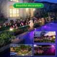 thumbnail image 5 of Luz solar para exteriores, mejora la luz de lirio de jardín solar a prueba de agua, luz decorativa LED cambiable multicolor para jardín, patio, patio trasero Ormromra CPB-DE-WX230-4, 5 of 5