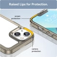 thumbnail image 4 of Case for iPhone 14 Plus Case Slim Dropproof [Defend from Drop/Scratch/Slip/Fingerprint] Clear Acrylic Hard Back Soft TPU Bumper Hybrid Phone Cover for iPhone 14 Plus-Crystal Black, 4 of 14