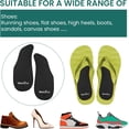thumbnail image 7 of Welnove 3 Pairs Arch Support Shoe Insoles for Flat Feet, Gel Arch Inserts for Plantar Fasciitis, Adhesive Arch Pad for Relieve Pressure and Feet Pain - (S), 7 of 7