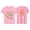R234 Pink, variant on Infant Girls T-Shirts Size 1-2 Years Summer School Casual Soft Tees Letter Print Crew Neck Short Sleeve Girls Tees Beige