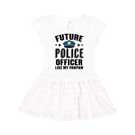

Inktastic Future Police Officer Like My Pawpaw Gift Toddler Girl Dress