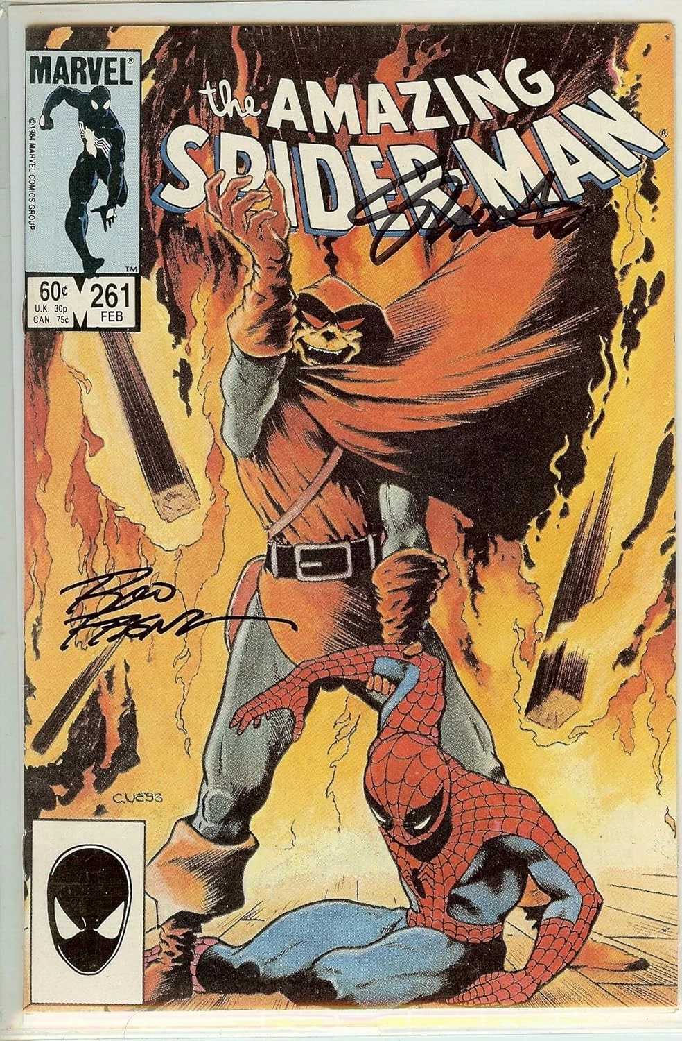 Amazing Spider-Man #261 Signed Jim Shooter Ron Frenz