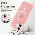 thumbnail image 3 of Dteck Magnetic Case for iPhone 16,Shockproof Matte Translucent PC Case Compatible with Mag Safe Ring Holder Kickstand Silicone Bumper Cover for iPhone 16,Pink, 3 of 6