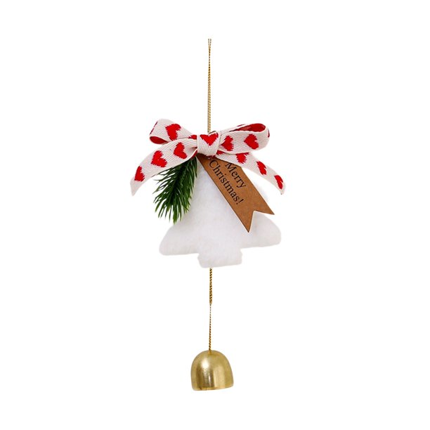 Campanas de árbol de Navidad colgantes, campanas colgantes, decoración de timbre, campana de viento colgante para coche de Navidad, regalo, decoración navideña