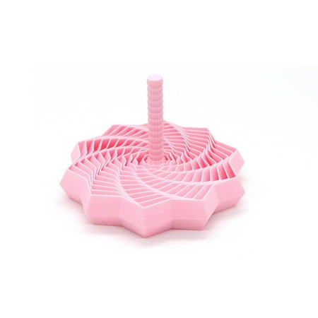 3D Printed Expanded Sensory Fidget Star with Handle Colorful Whirling Spiral Stress Relief Toy Fidget Star for Kids Adults ADHD Autism Ideal for Holiday Christmas Birthday Gifts-Pink Medium