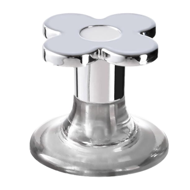 Botón pulsador para inodoro, con forma de flor lisa, botón de descarga de repuesto, manija para cajón, adhesivo, impermeable, botón para tanque de agua