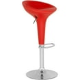 thumbnail image 3 of SAFAVIEH Shedrack Chic Metal Swivel Bar Stool, Red, 3 of 4
