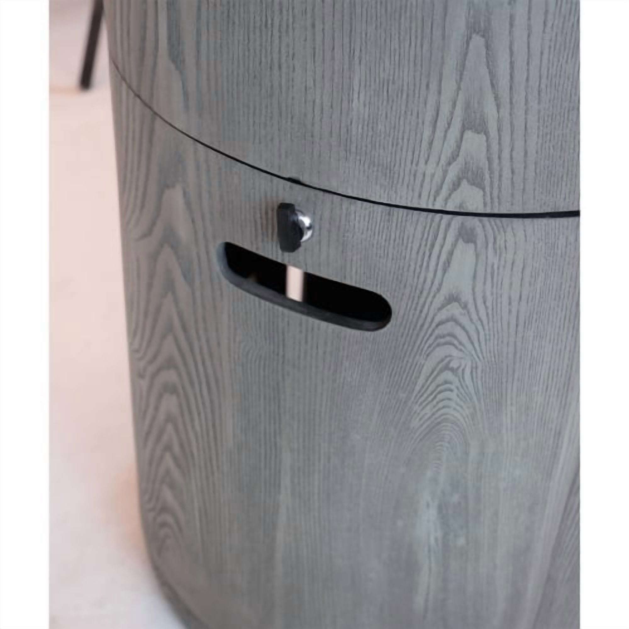 32000 BTU Outdoor Gas Fire Pit, Round, Magnesium Oxide Cultured Stone Finish with Rainproof Cover