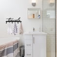 thumbnail image 6 of Goutoports Wall Mounted Towel Rack - 6 Hook Bathroom Towel Holder (Oblique Font Design), 6 of 7