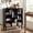 Black, variant on Costway 8-Cube Bookshelf, 3-Tier Bookcase with Elevated Metal Legs for Living Room & Office Black