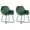 Green, variant on vidaXL Dining Chairs Upholstered Chair with Metal Legs for Living Room Velvet