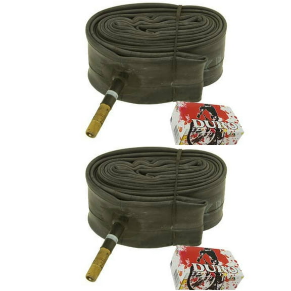 2 Duro Tubes 26" x 1.75"/2.125" 48mm Standard Schrader Valve. Set of Tube. Pair of Tubes. Two Tubes.