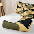 thumbnail image 4 of Manfei Retro Airplane Twin Quilt Set, Vintage Camouflage Vehicle Twin Coverlet Set, Desert Tan, 2-Piece, 1 Bedspread and 1 Pillowcase, 4 of 7