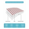thumbnail image 5 of Red Striped Twin XL Size Down Alternative Comforter, Lightweight Comforter Quilt Bedding Set with Pillow Shams Red White Stripes Farmhouse All Seasons Bed Comforter Duvet Insert 68"x98", 5 of 7