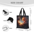 thumbnail image 3 of Fotbe Red And Gray Flame Fox Bolsa Tote con Estampado para Mujer, Bolsos con Cremallera, Bolsa de Hombro Casual de Gran Capacidad con Bolsillos Internos, 3 of 7