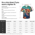 thumbnail image 6 of Lsque Sea Turtle in Coral pattern Hawaiian Shirt for Men, Unisex Summer Beach Casual Short Sleeve Button Down Shirts-Medium, 6 of 9