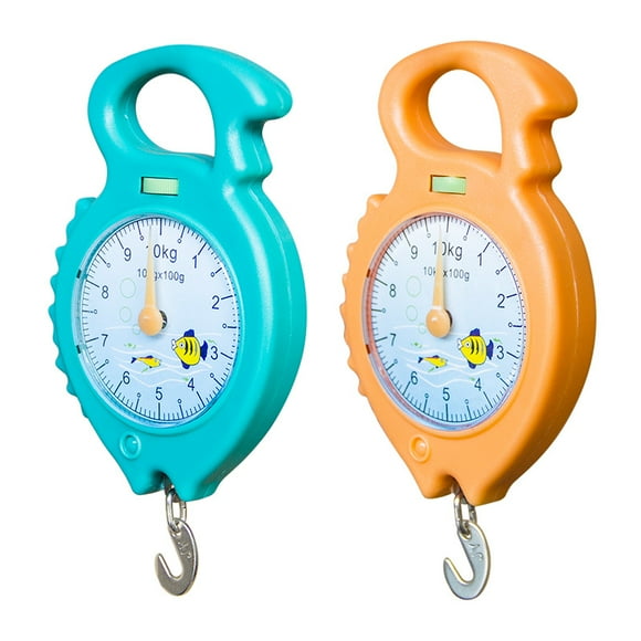 QUETO Portable spring scale 10 kg blue
