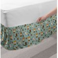 thumbnail image 2 of Ambesonne Multi-color Cartoon Gathered Microfiber Bed Skirt, Twin, 2 of 2