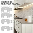 thumbnail image 2 of Stainless Steel Cabinet Soft Close Hinge Repair Plate Tool Home Kitchen Drawer Cupboard Door Hinges Fixing 6pcs, 2 of 6