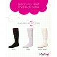 thumbnail image 2 of MeMoi  Weaved Velvet Bow Knee High Socks - Girls - Female, 8, White, 2 of 7