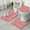 Red And White, variant on Red and White Christmas Pattern Bathroom Rugs Sets 3 Piece,Toilet Cover Set,Absorbent Non Slip Bathroom Mats Sets with U-Shaped Contour Rug Toilet Rug Set