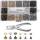 thumbnail image 1 of 240Pcs Leather Rivets Kit with 2 Sizes, Metal Studs and 3 Tools for DIY Crafting and Repair Projects, 1 of 1