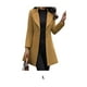 thumbnail image 2 of Qarigey Poliéster Manténgase A La Moda Adelante Con Elegante Abrigo De Manga Larga Para Mujer Otoño Invierno Abrigos De Mujer Abrigos y chamarras caqui L, 2 of 5