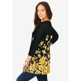 thumbnail image 6 of Jessica London Women's Plus Size Swing Tunic Oversized Long Blouse, 6 of 6
