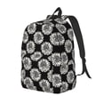 thumbnail image 1 of Balery White Sunflowers Mochila Clásica Impresa Básica para Viaje, Mochila Escolar Resistente al Agua, Mochila de Lona con Correas Ajustables-Small, 1 of 5