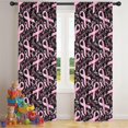 thumbnail image 5 of Blackout Kids Curtains,Breast Cancer Survivor Pink Ribbon Black Childrens Insulated Curtains Set Of 2,Bedroom Essentials,Toddler Room Decor 42"x84", 5 of 5