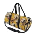 thumbnail image 3 of Sports Tote Fitness Bag Unisex Fitness Sports Bag Travel Bag Suitable for Travel Sports Fitness and Exercise Simple Design Daisies and Dogs, 3 of 6