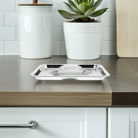 OFFIGAM 2Pcs Heavy Duty re Gas Range Drip Pans Oil Splatter Prevention