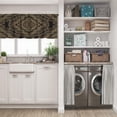 thumbnail image 5 of LALILO Kitchen Curtain Valance Geometrical Art Gold And Rod Pocket Window Curtain 52"x 18" Set of 2, 5 of 5