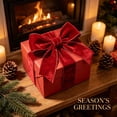 thumbnail image 4 of 10 Yards Christmas Velvet Wired Ribbon,2.48 inch Wide Christmas Ribbon Wired,Christmas Velvet Ribbon Wired for Christmas Tree Decorations, Outdoor Ornaments, Garland and Wreath Decor,Burgundy, 4 of 7