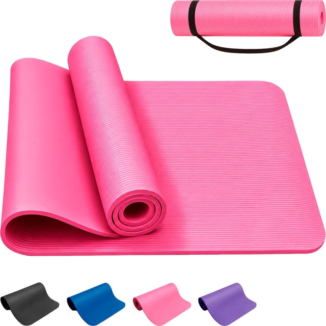 Tapete Yoga Pilates Ejercicio Centurfit Fitness Portatil Rosa