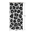 thumbnail image 5 of Black Leopard Pattern Shower Curtain 36"x72" ,Bathroom Decorative Shower Curtains Set with 12 Hooks,Modern Waterproof Washable Shower Curtain, 5 of 6