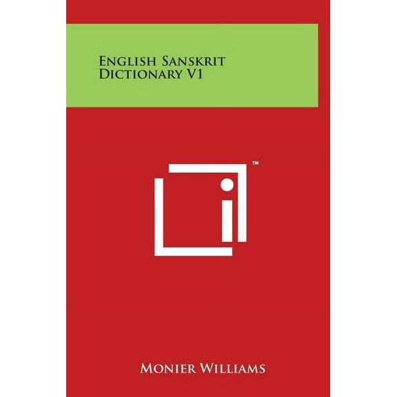English Sanskrit Dictionary V1 (Hardcover)