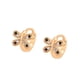 thumbnail image 1 of Arracadas Huggies Niña Mariposa Swarovski y Onix Oro 18K Lam dorado Unitalla, 1 of 7